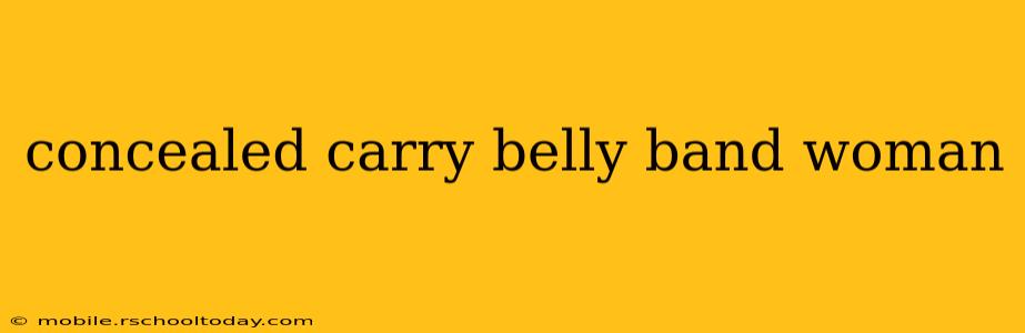 concealed carry belly band woman