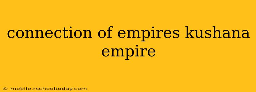 connection of empires kushana empire