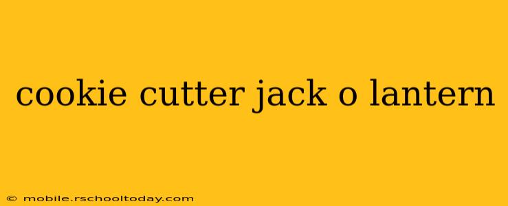 cookie cutter jack o lantern