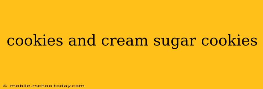 cookies and cream sugar cookies
