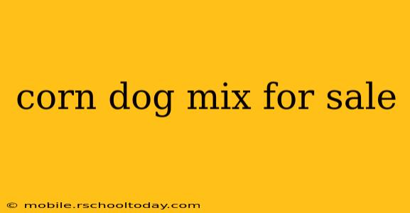 corn dog mix for sale