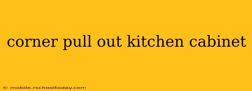 corner pull out kitchen cabinet