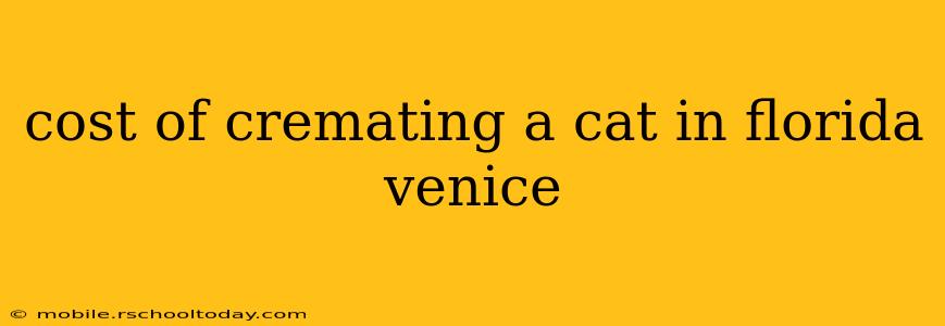 cost of cremating a cat in florida venice