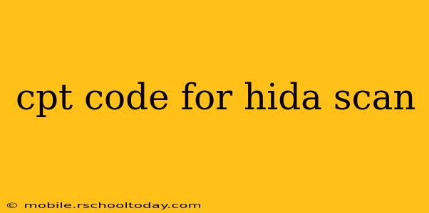 cpt code for hida scan