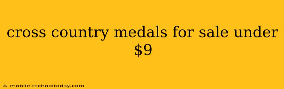 cross country medals for sale under $9