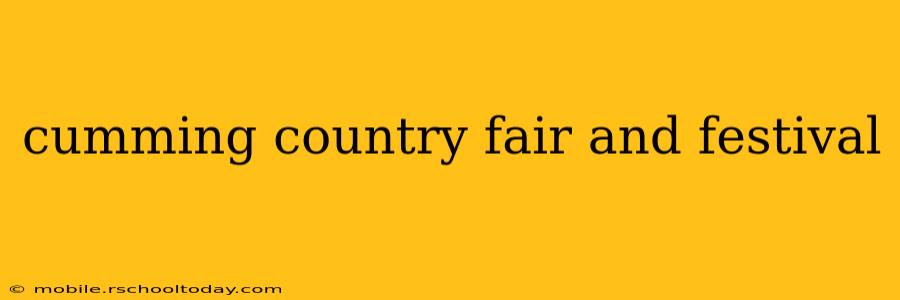 cumming country fair and festival