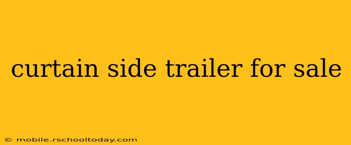 curtain side trailer for sale