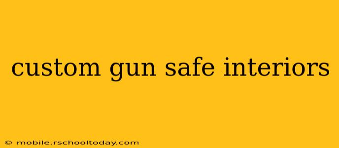 custom gun safe interiors