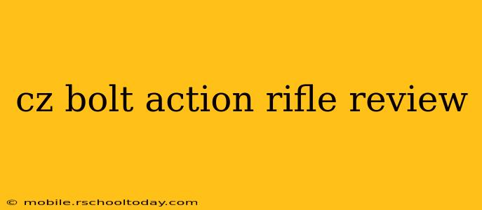 cz bolt action rifle review