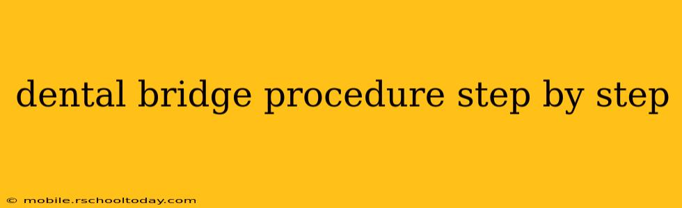 dental bridge procedure step by step
