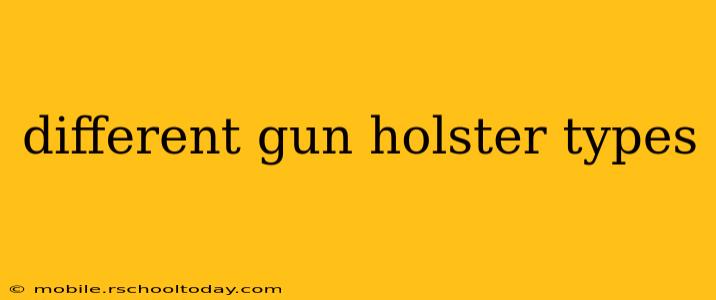 different gun holster types