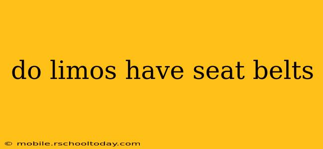 do limos have seat belts