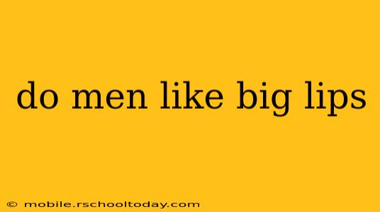 do men like big lips