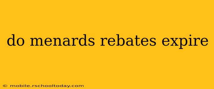 do menards rebates expire
