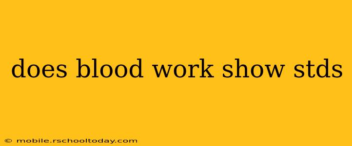 does blood work show stds
