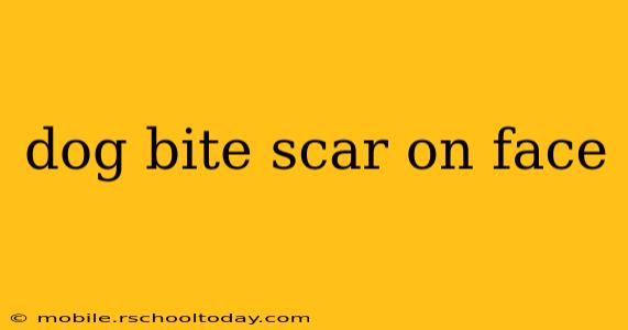 dog bite scar on face