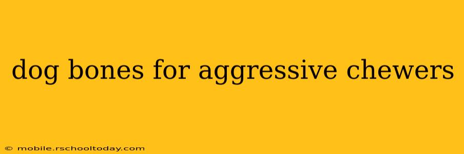 dog bones for aggressive chewers