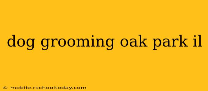 dog grooming oak park il
