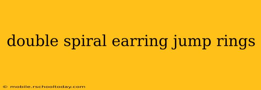 double spiral earring jump rings