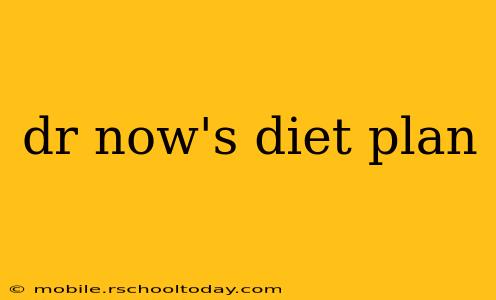 dr now's diet plan