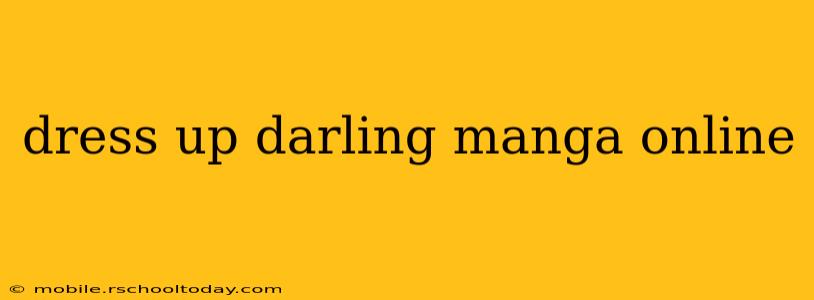 dress up darling manga online