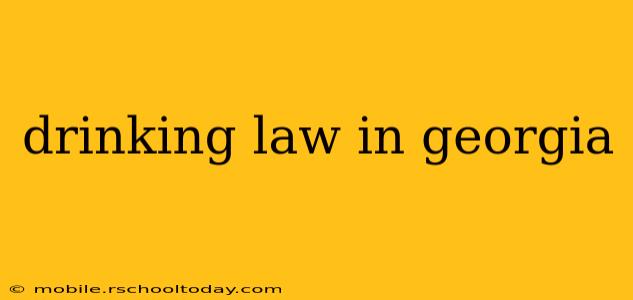 drinking law in georgia