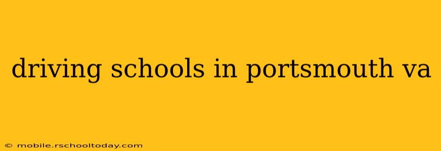 driving schools in portsmouth va