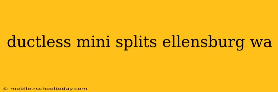 ductless mini splits ellensburg wa