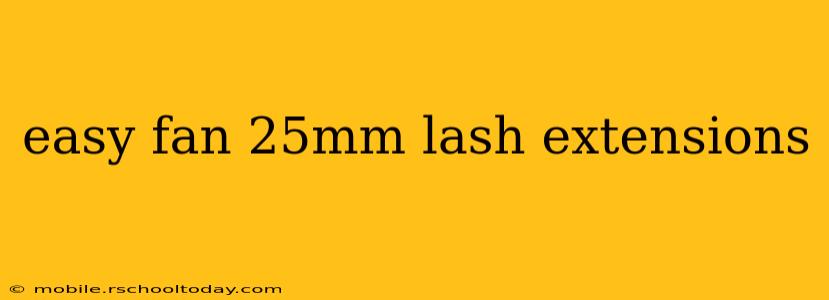 easy fan 25mm lash extensions