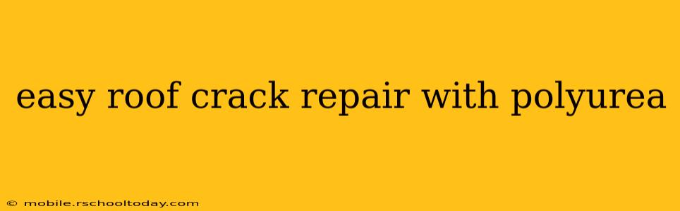easy roof crack repair with polyurea