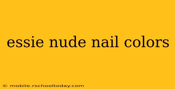 essie nude nail colors