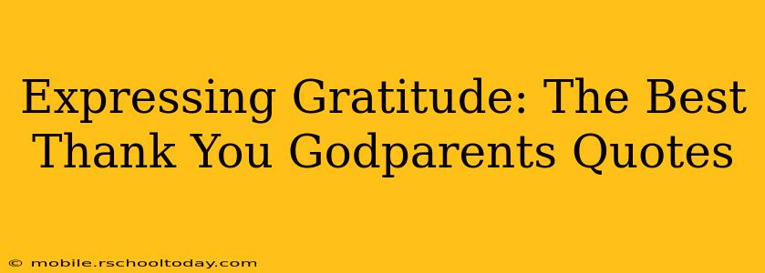 Expressing Gratitude: The Best Thank You Godparents Quotes