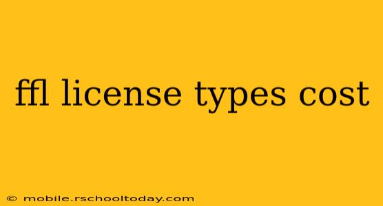 ffl license types cost
