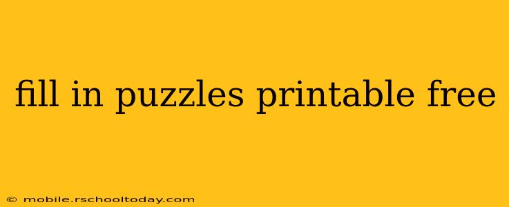 fill in puzzles printable free