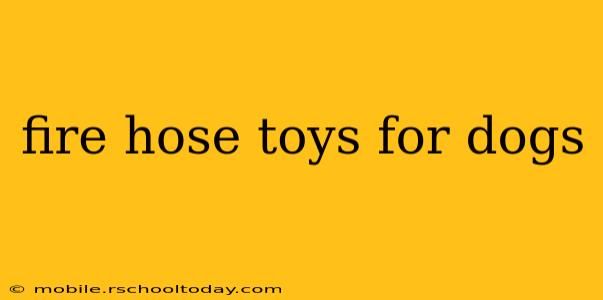fire hose toys for dogs
