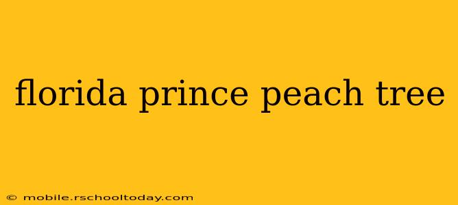 florida prince peach tree