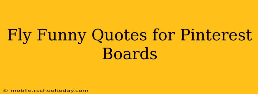 Fly Funny Quotes for Pinterest Boards