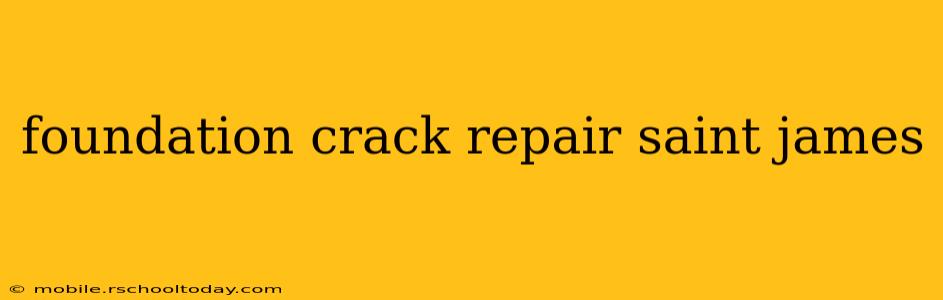 foundation crack repair saint james