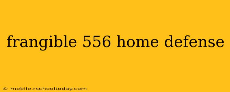 frangible 556 home defense