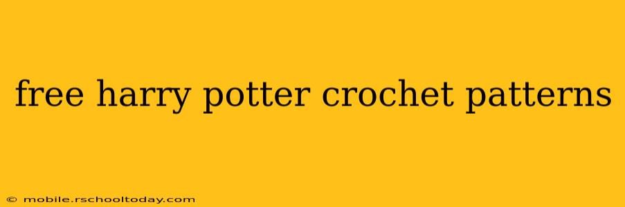 free harry potter crochet patterns