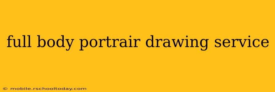 full body portrair drawing service