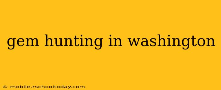gem hunting in washington