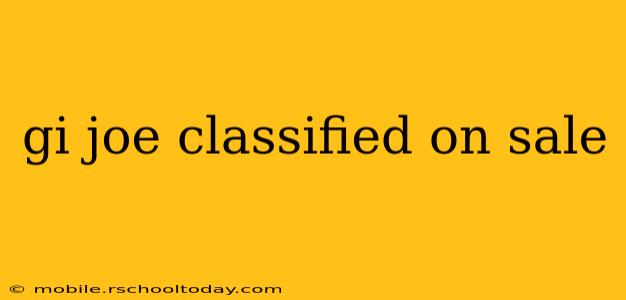 gi joe classified on sale
