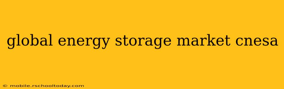 global energy storage market cnesa