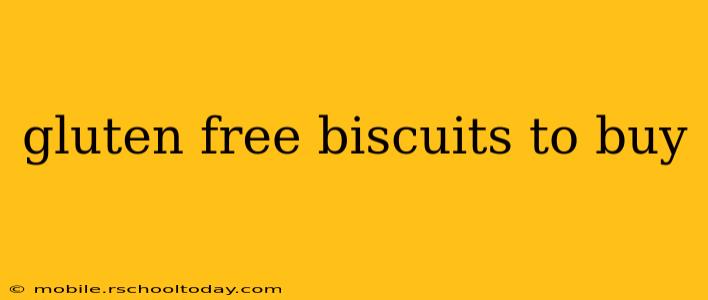 gluten free biscuits to buy