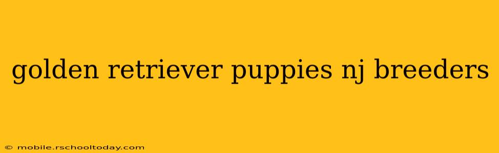 golden retriever puppies nj breeders