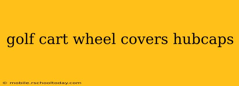 golf cart wheel covers hubcaps