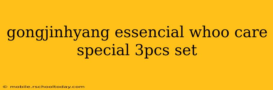 gongjinhyang essencial whoo care special 3pcs set
