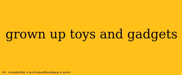 grown up toys and gadgets