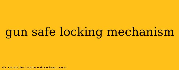 gun safe locking mechanism
